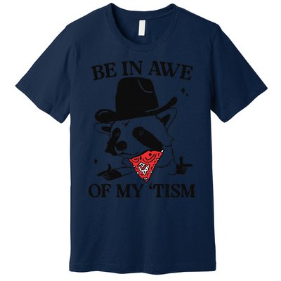 Be In Awe Of My Tism Funny Premium T-Shirt