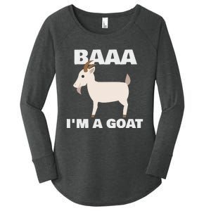 Baa IM A Goat Costume Animal Women's Perfect Tri Tunic Long Sleeve Shirt