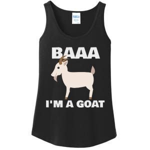 Baa IM A Goat Costume Animal Ladies Essential Tank