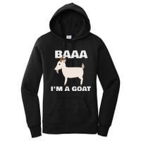 Baa IM A Goat Costume Animal Women's Pullover Hoodie