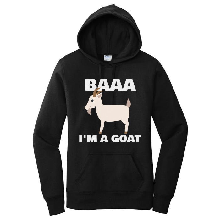 Baa IM A Goat Costume Animal Women's Pullover Hoodie