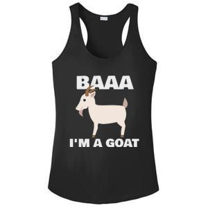 Baa IM A Goat Costume Animal Ladies PosiCharge Competitor Racerback Tank