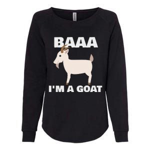 Baa IM A Goat Costume Animal Womens California Wash Sweatshirt