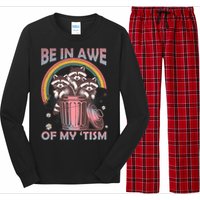 Be In Awe Of My Tism Racoon Long Sleeve Pajama Set