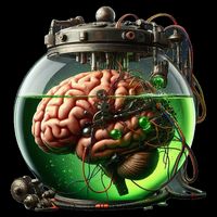 Brain In A Vat 7-Panel Snapback Hat