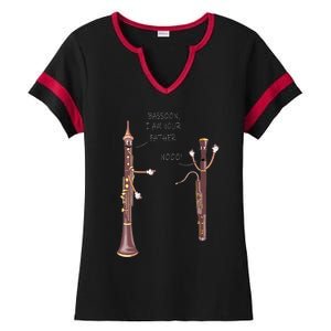 Bassoon I Am Your Father. Nooo! Funny Oboe Ladies Halftime Notch Neck Tee