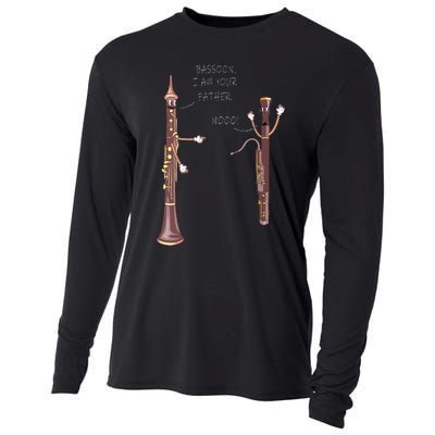 Bassoon I Am Your Father. Nooo! Funny Oboe Cooling Performance Long Sleeve Crew