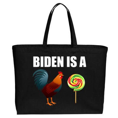 Biden Is A Cock Sucker Cotton Canvas Jumbo Tote