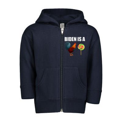 Biden Is A Cock Sucker Toddler Zip Fleece Hoodie