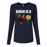 Biden Is A Cock Sucker Womens Cotton Relaxed Long Sleeve T-Shirt