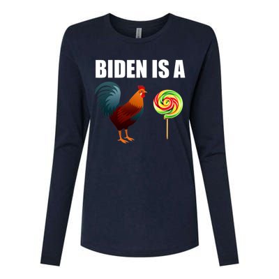 Biden Is A Cock Sucker Womens Cotton Relaxed Long Sleeve T-Shirt