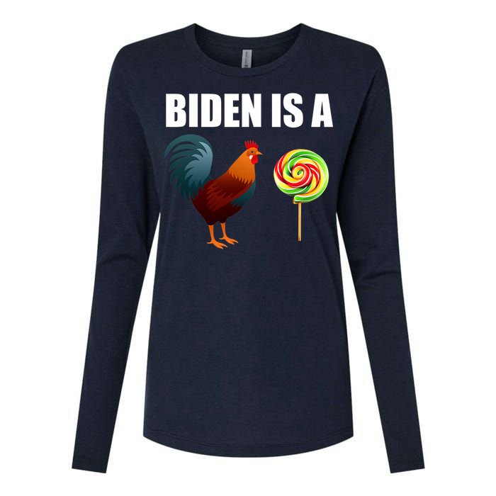 Biden Is A Cock Sucker Womens Cotton Relaxed Long Sleeve T-Shirt