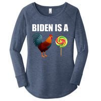 Biden Is A Cock Sucker Women's Perfect Tri Tunic Long Sleeve Shirt