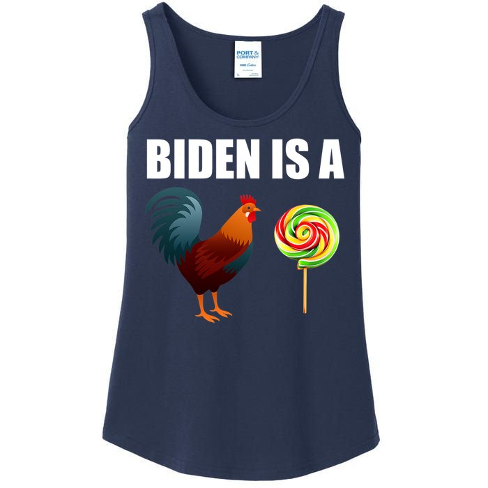 Biden Is A Cock Sucker Ladies Essential Tank