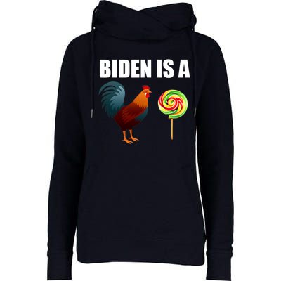 Biden Is A Cock Sucker Womens Funnel Neck Pullover Hood