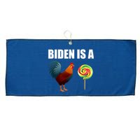 Biden Is A Cock Sucker Large Microfiber Waffle Golf Towel