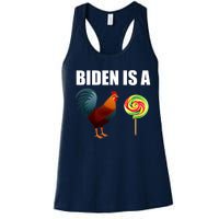 Biden Is A Cock Sucker Women's Racerback Tank