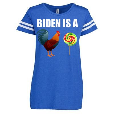 Biden Is A Cock Sucker Enza Ladies Jersey Football T-Shirt