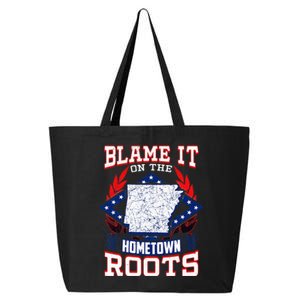 Born In Arkansas State Flag Product Natural State Arkansan 25L Jumbo Tote