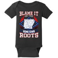 Born In Arkansas State Flag Product Natural State Arkansan Baby Bodysuit