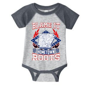 Born In Arkansas State Flag Product Natural State Arkansan Infant Baby Jersey Bodysuit