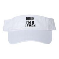 Bruh IM A Lemon Funny Halloween Valucap Bio-Washed Visor