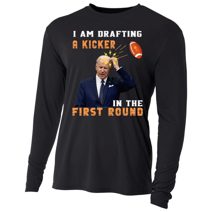 Biden I Am Drafting A Kicker In The First Round Cooling Performance Long Sleeve Crew