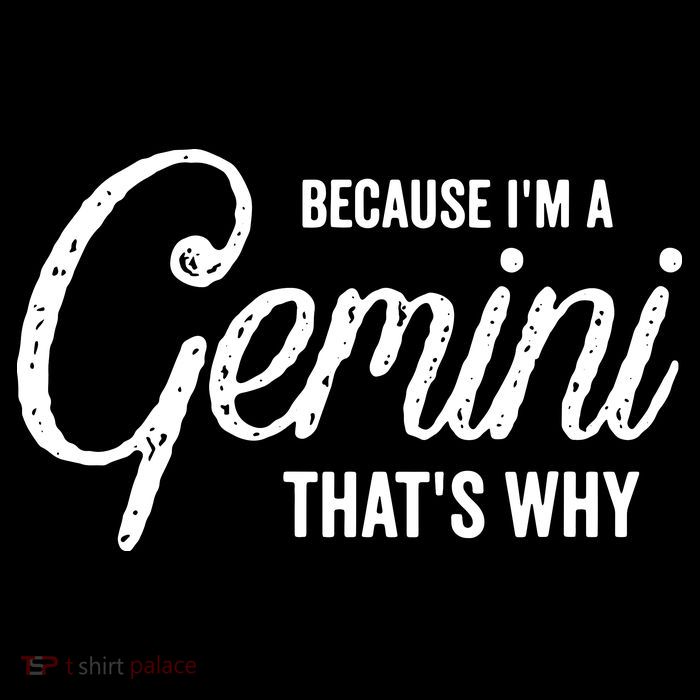 Because Im A Gemini Zodiac Sign Gemini Birthday Design T-Shirt