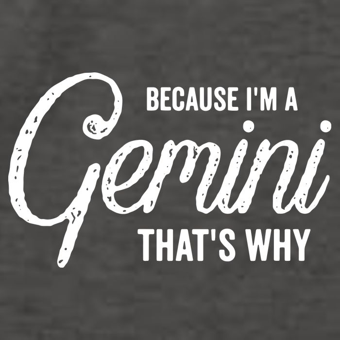 Because Im A Gemini Zodiac Sign Gemini Birthday Design Vector Backpack