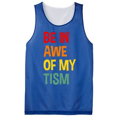 Be In Awe Of My Tism Mesh Reversible Basketball Jersey Tank