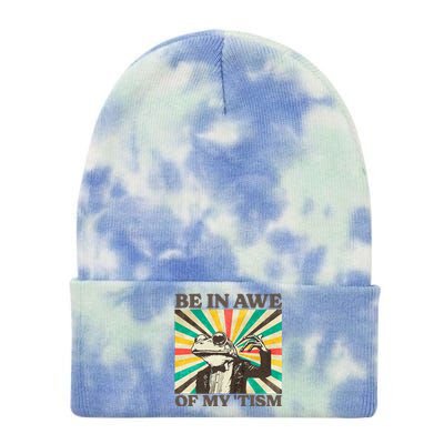 Be In Awe Of My Tism Tie Dye 12in Knit Beanie