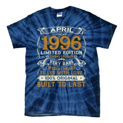 Born In April 1996 Vintage Limited Edition Birthday Party Tie-Dye T-Shirt