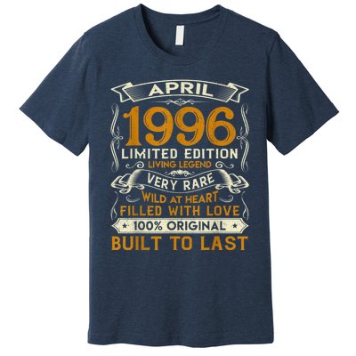 Born In April 1996 Vintage Limited Edition Birthday Party Premium T-Shirt