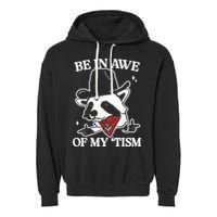 Be In Awe Of My Tism Retro Style Garment-Dyed Fleece Hoodie