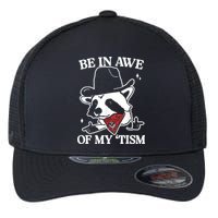 Be In Awe Of My Tism Retro Style Flexfit Unipanel Trucker Cap