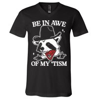 Be In Awe Of My Tism Retro Style V-Neck T-Shirt
