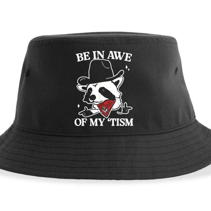 Be In Awe Of My Tism Retro Style Sustainable Bucket Hat