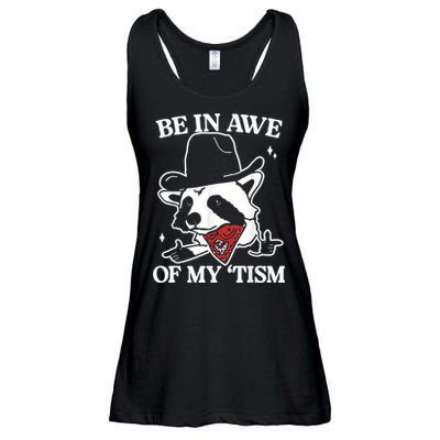 Be In Awe Of My Tism Retro Style Ladies Essential Flowy Tank