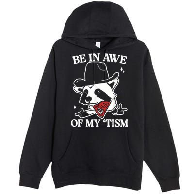 Be In Awe Of My Tism Retro Style Premium Pullover Hoodie