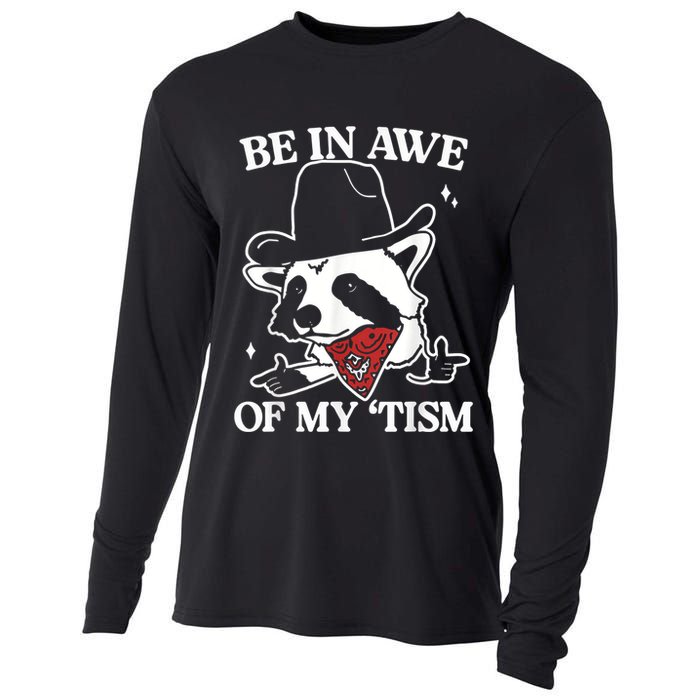 Be In Awe Of My Tism Retro Style Cooling Performance Long Sleeve Crew