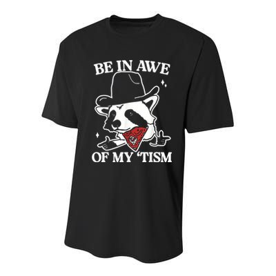 Be In Awe Of My Tism Retro Style Youth Performance Sprint T-Shirt