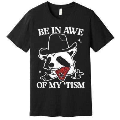 Be In Awe Of My Tism Retro Style Premium T-Shirt