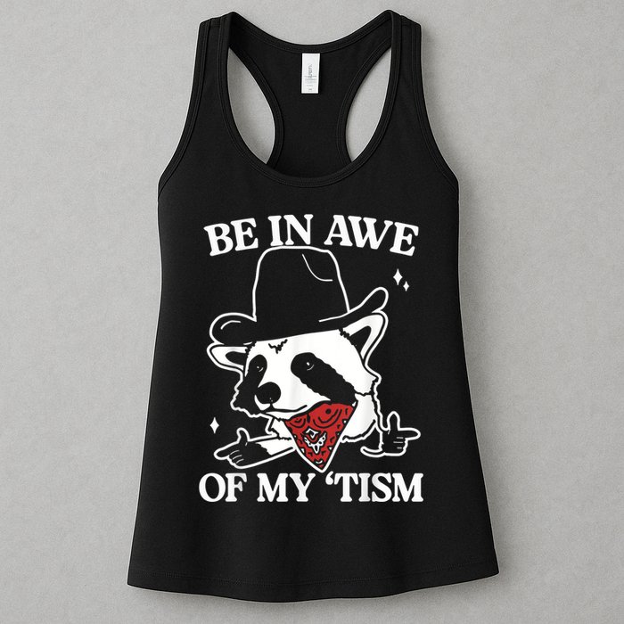 Be In Awe Of My Tism Retro Style Womens Tank Top