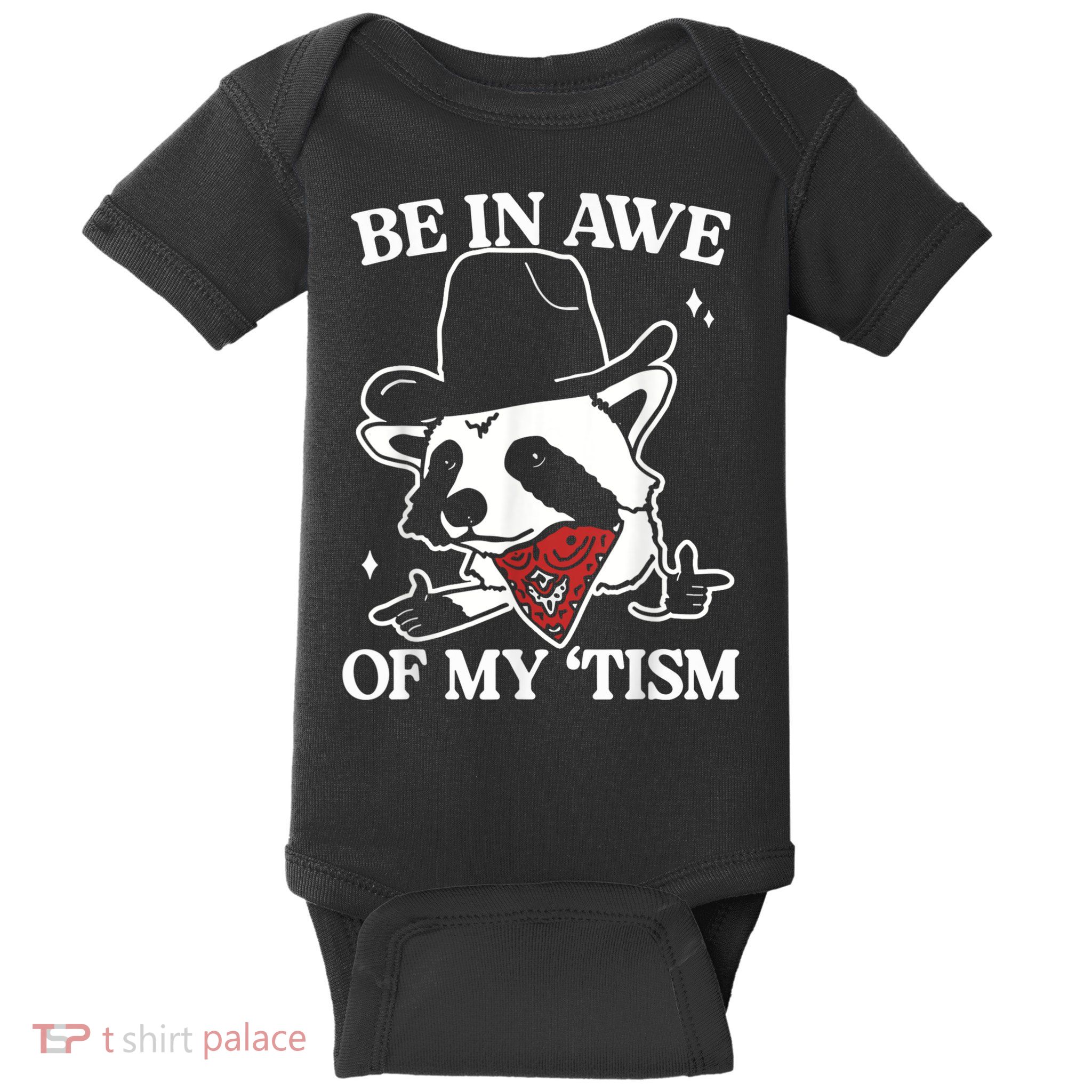 Be In Awe Of My Tism Retro Style Baby Bodysuit