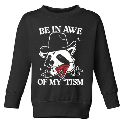 Be In Awe Of My Tism Retro Style Toddler Sweatshirt