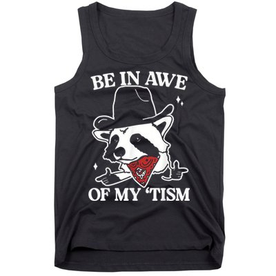Be In Awe Of My Tism Retro Style Tank Top