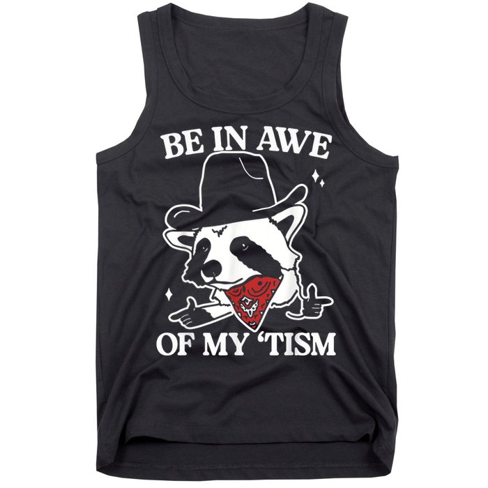 Be In Awe Of My Tism Retro Style Tank Top