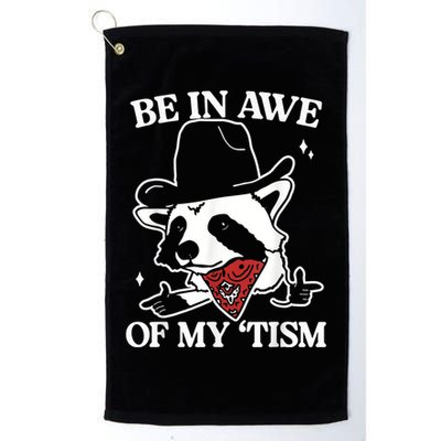 Be In Awe Of My Tism Retro Style Golf Towel