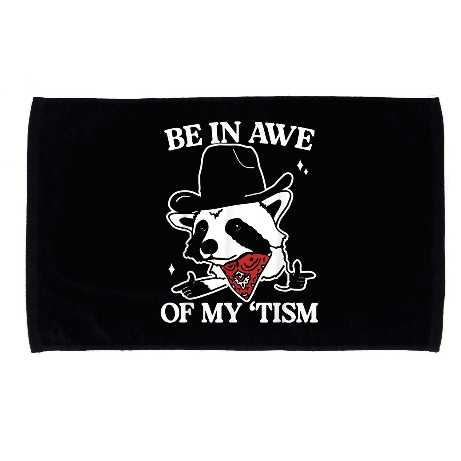 Be In Awe Of My Tism Retro Style Microfiber Hand Towel