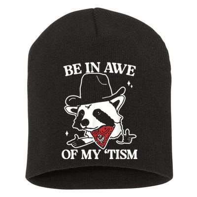 Be In Awe Of My Tism Retro Style Short Acrylic Beanie